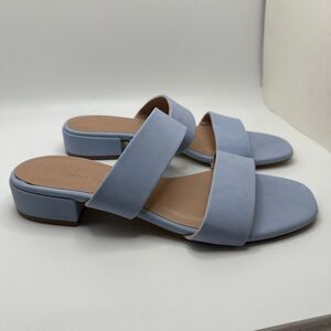 CUSHIONAIRE Women's Nolita two band low block heel slide sandal +Memory Foam 6 B